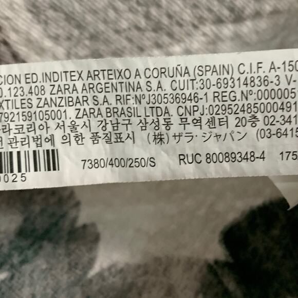 Zara S Mens Gray Resort Shirt Floral Abstract Pattern Short Sleeves - Picture 8 of 10